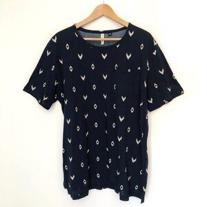 Univibe Cotton Aztec Print Pocket Tee